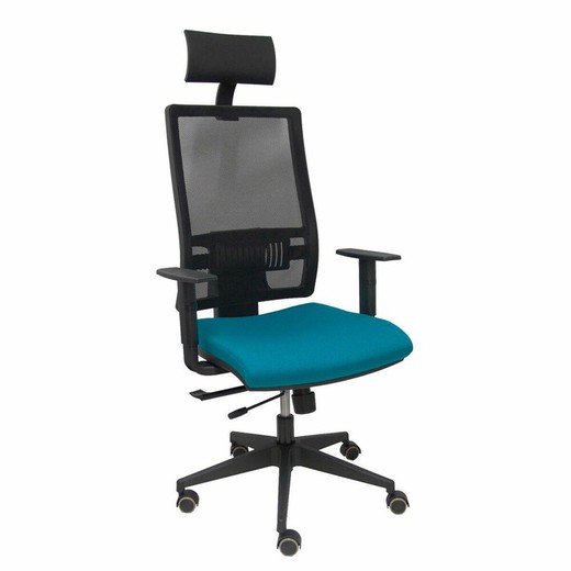 Silla de Oficina con Cabecero P&C B10CRPC Verde/Azul