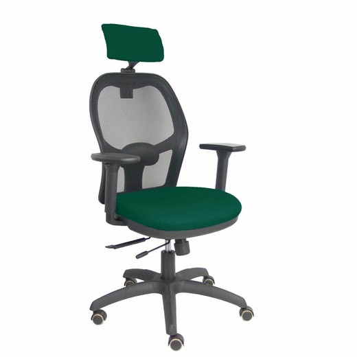 Silla de Oficina con Cabecero P&C B3DRPCR Verde oscuro