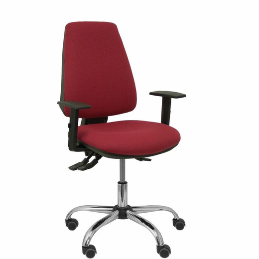 Silla de Oficina ELCHE S 24 P&C RBFRITZ Rojo Granate