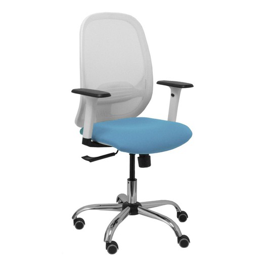 Silla de Oficina P&C 354CRRP Azul Blanco Azul cielo