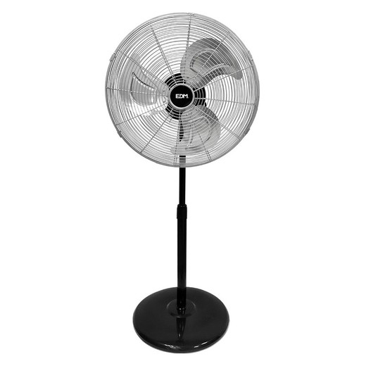 Ventilador de Pie EDM Negro mate 80 W Ø 50 cm industrial