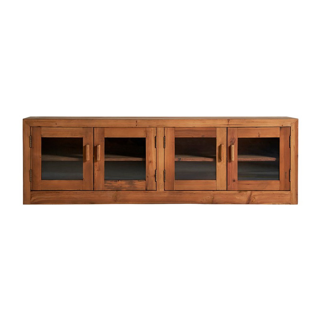 Mueble tv natural madera de mango salón 150 x 35 x 55 cm - Muebles