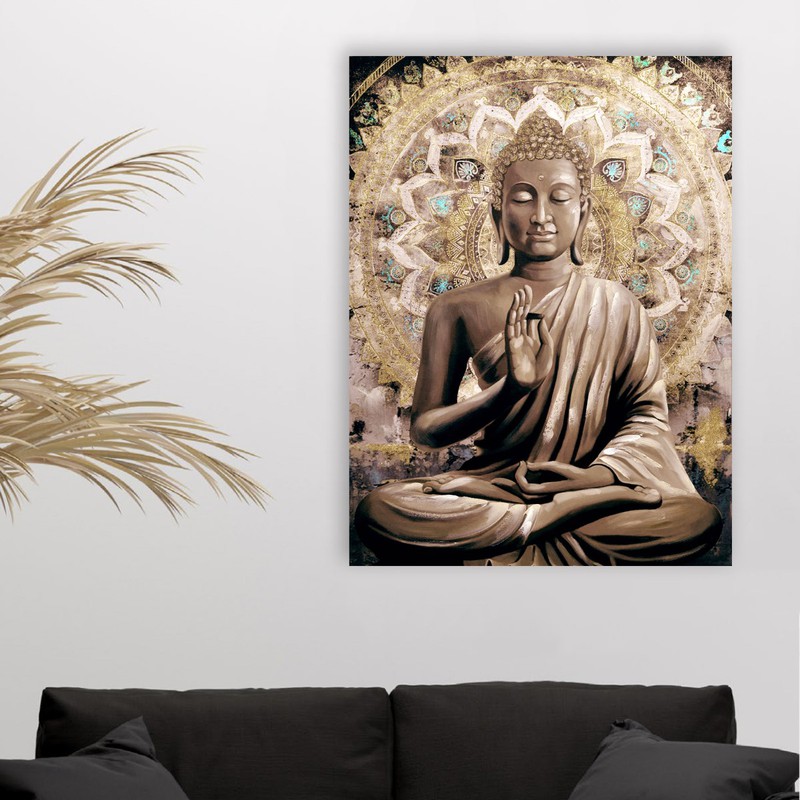 Cuadro Buda Moderno Elegante Canvas Grueso Cdb16 140x90