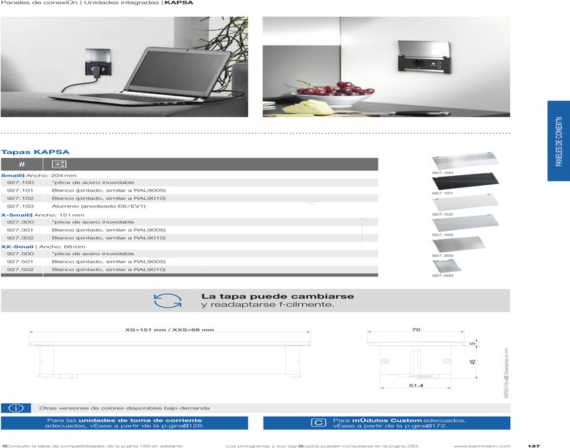 Energy Box Kapsa Xs Tapa Inox 2 Enchufes Cucine Oggi — Decosola