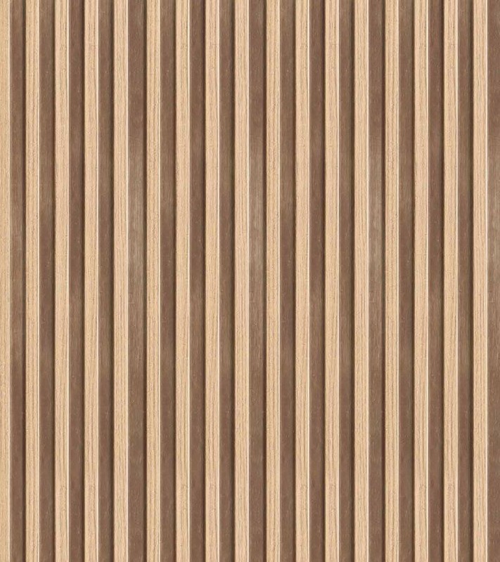 Panel listones de madera liso Natural Line-S 265x12,2x1,2 cm