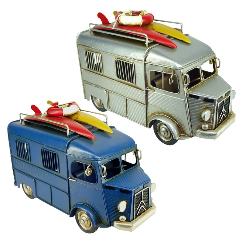 Regalo Caravana 2 dif. Medidas 16 cm x 11 cm x 25 cm Material Metal Peso neto 810 grs